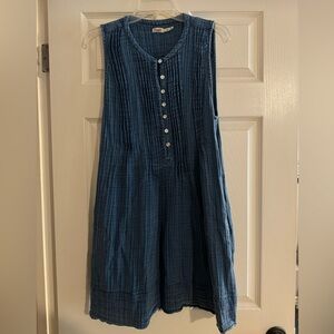 Faherty Organic Cotton Sleeveless Tunic Shirt